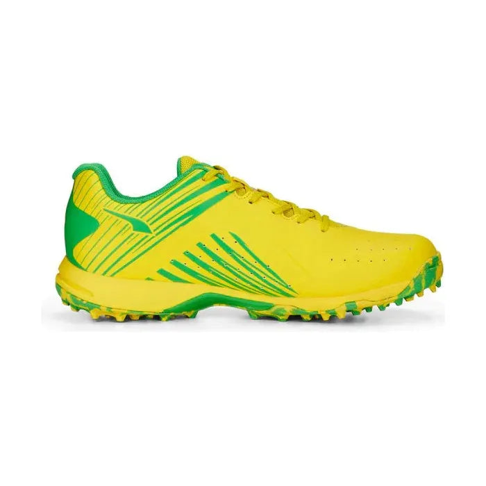 PUMA 22FH Rubber Cricket Shoe - Vibrant Yellow & Green