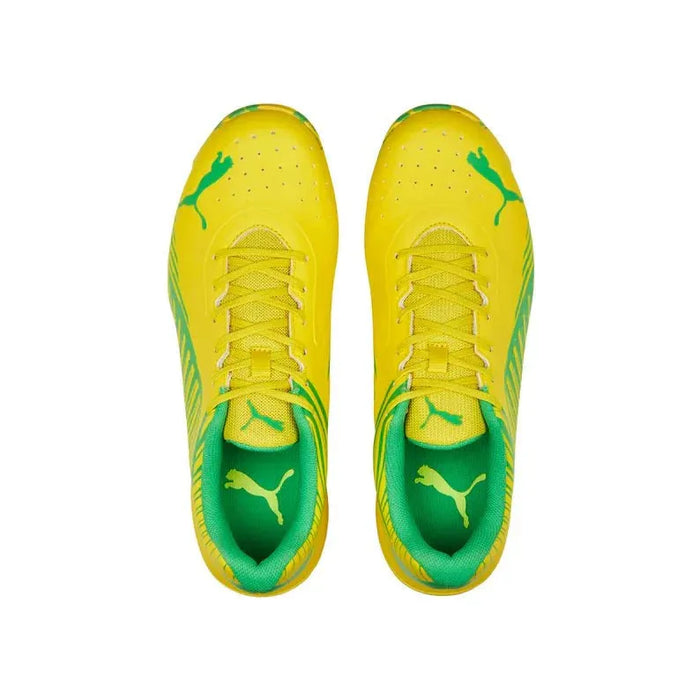 PUMA 22FH Rubber Cricket Shoe - Vibrant Yellow & Green