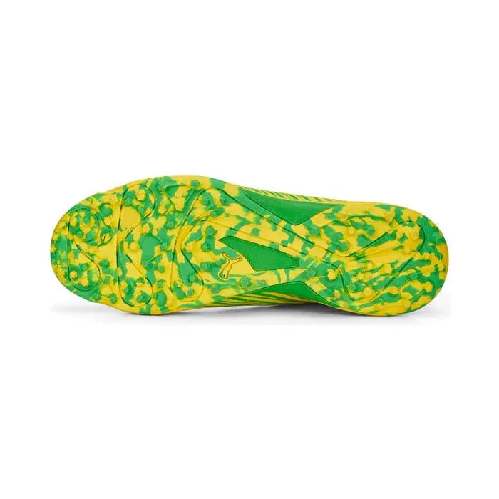 PUMA 22FH Rubber Cricket Shoe - Vibrant Yellow & Green